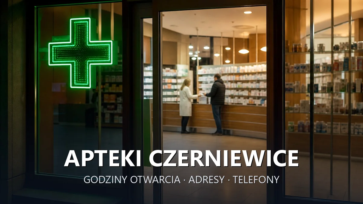 Apteki Czerniewice, powiat tomaszowski - adresy, telefony, godziny otwarcia