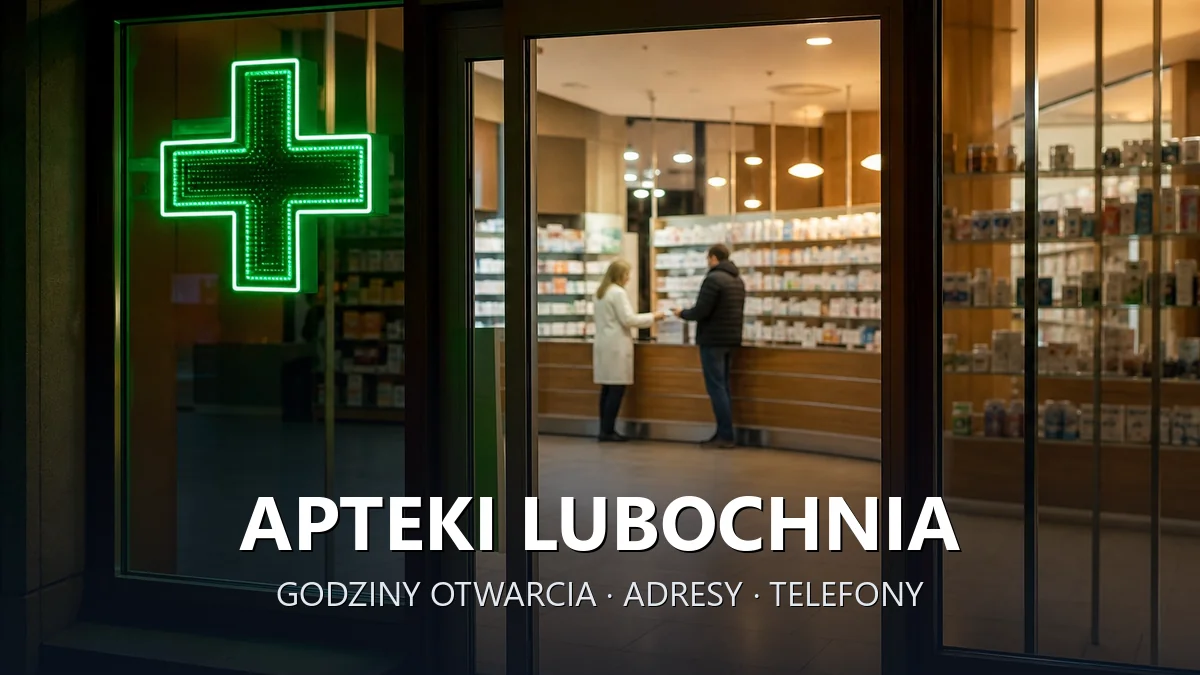 Apteki Lubochnia, powiat tomaszowski - adresy, telefony, godziny otwarcia