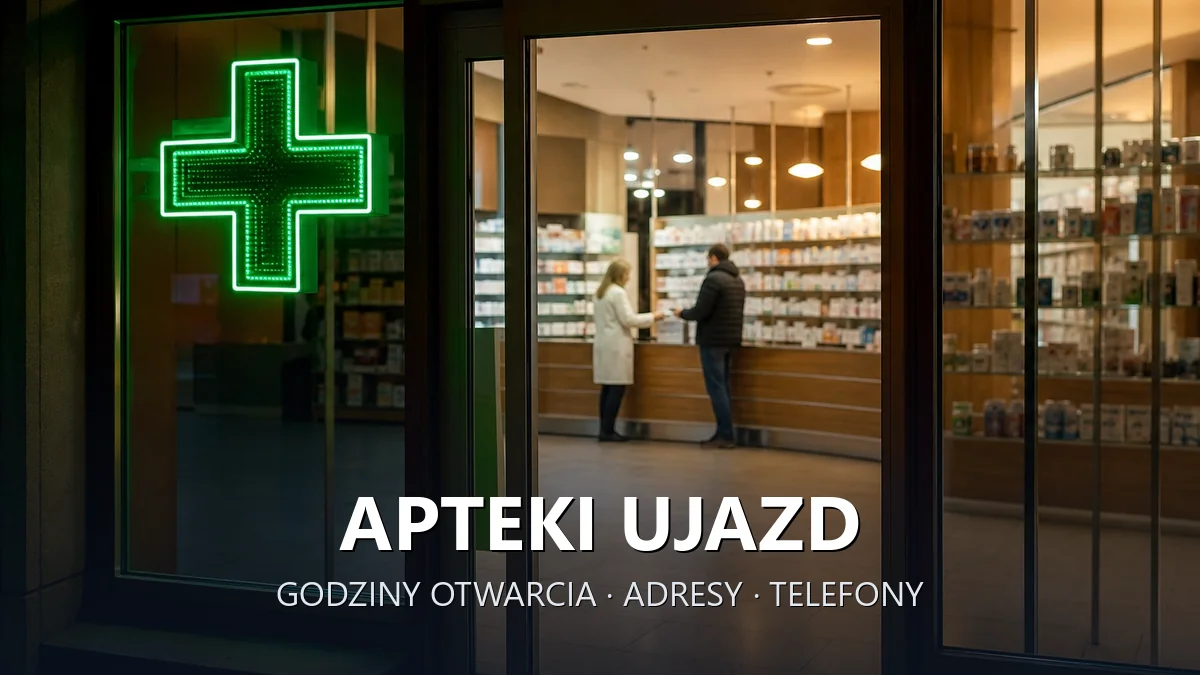 Apteki Ujazd, powiat tomaszowski - adresy, telefony, godziny otwarcia