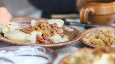 Pierwsze miejsce za potrawę z ziemniaka. Wygrało sołectwo z Żelechlina