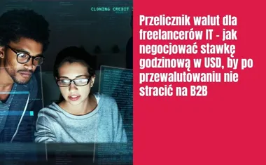Obraz do artykułu: Przelicznik walut dla freelancerów IT – jak negocjować stawkę godzinową w USD, by po przewalutowaniu nie stracić na B2B