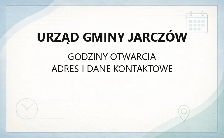 Urząd Gminy Jarczów - kontakt, godziny, wydziały i e-usługi