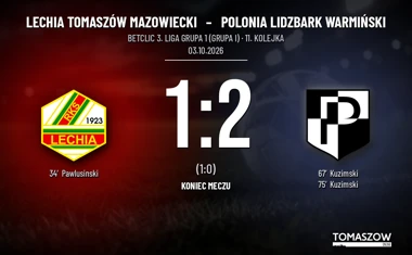 [PIŁKA NOŻNA] Lechia Tomaszów Mazowiecki – Polonia Lidzbark Warmiński 1:2 w rozgrywkach Betclic 3. Liga Grupa 1 (Grupa I)