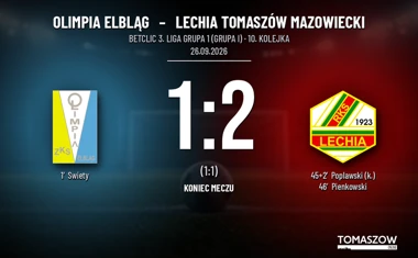 [PIŁKA NOŻNA] Olimpia Elbląg – Lechia Tomaszów Mazowiecki 1:2 w Betclic 3. Liga Grupa 1 (Grupa I)