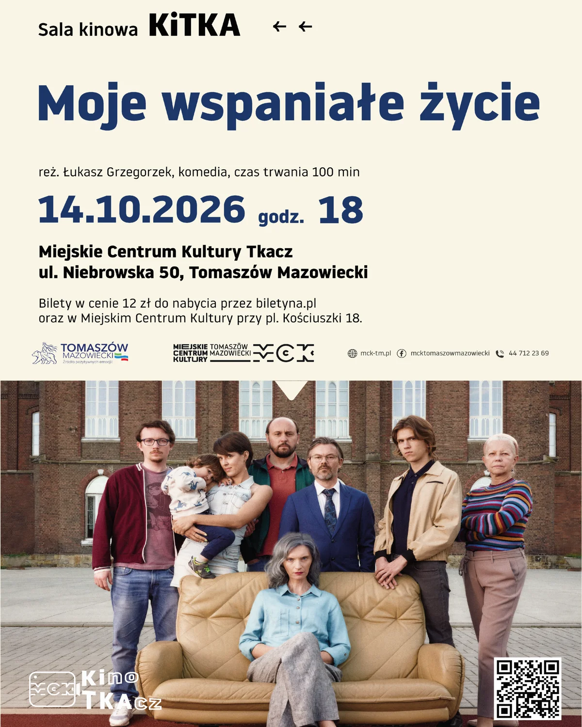 Grafika promocyjna wydarzenia Ale Kino w Kinie KiTKA – seans filmu „Moje wspaniałe życie”