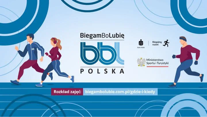 Obrazek przedstawia grafikę promocyjną wydarzenia Wieczorny bieg integracyjny na Stadionie Miejskim w Tomaszowie Maz.