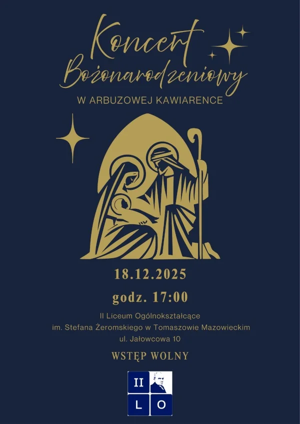 Grafika promocyjna wydarzenia Koncert Bożonarodzeniowy w Arbuzowej Kawiarence