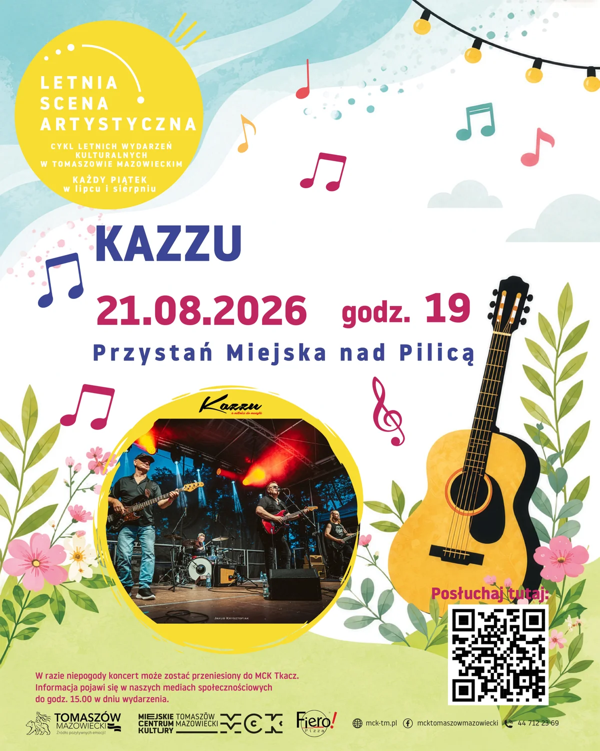 Grafika promocyjna wydarzenia Letnia Scena Artystyczna – KAZZU