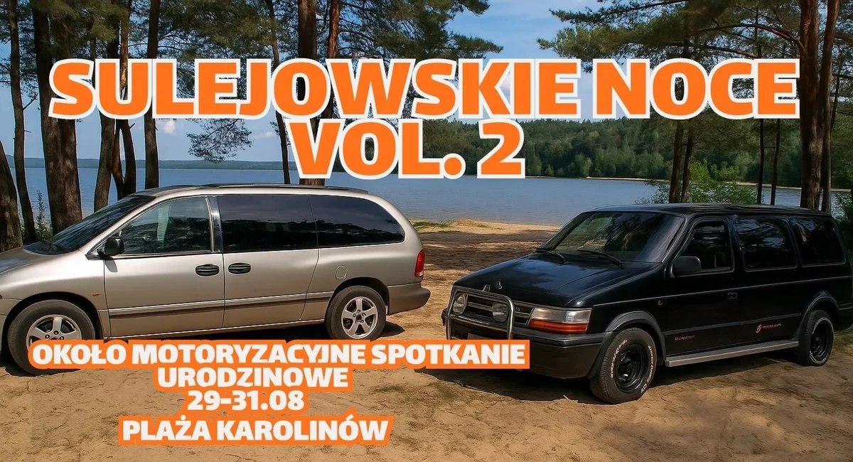 Grafika promocyjna wydarzenia Letnie spotkanie na plaży w Karolinowie nad Zalewem Sulejowskim