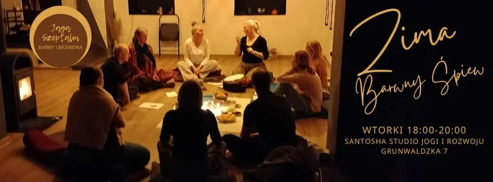 Grafika promocyjna wydarzenia Pieśni Słowiańskie - Zima — Barwny Śpiew w Tomaszowie