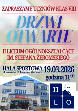 Grafika promocyjna wydarzenia Drzwii Otwarte — spotkanie przy Jałowcowa 10, 19 marca