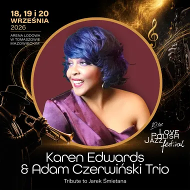 Grafika promocyjna wydarzenia Karen Edwards & Adam Czerwiński Trio
