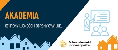 Grafika promocyjna wydarzenia Krajowy Trening Rodzinny Akademii Ochrony Ludności i Obrony Cywilnej