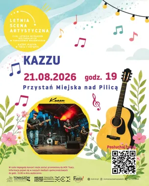 Grafika promocyjna wydarzenia Letnia Scena Artystyczna – KAZZU