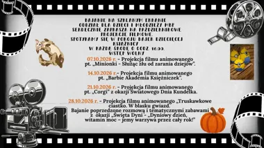 Grafika promocyjna wydarzenia Październikowe „Bajanie na szklanym ekranie”