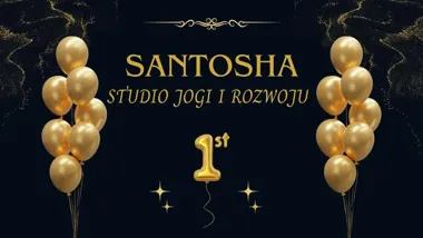 Grafika promocyjna wydarzenia Wspólne świętowanie w Santosha studio jogi i rozwoju