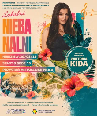 Grafika promocyjna wydarzenia XIX Piknik Organizacji Pozarządowych LOKALNI NIEBANALNI