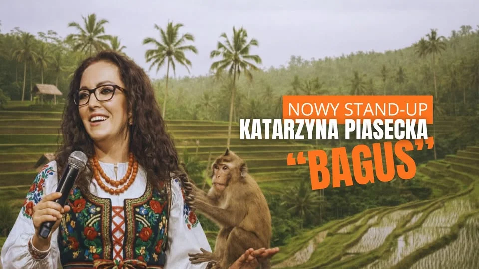 Grafika promocyjna wydarzenia Tomaszów Mazowiecki! Katarzyna Piasecka – stand-up BAGUS