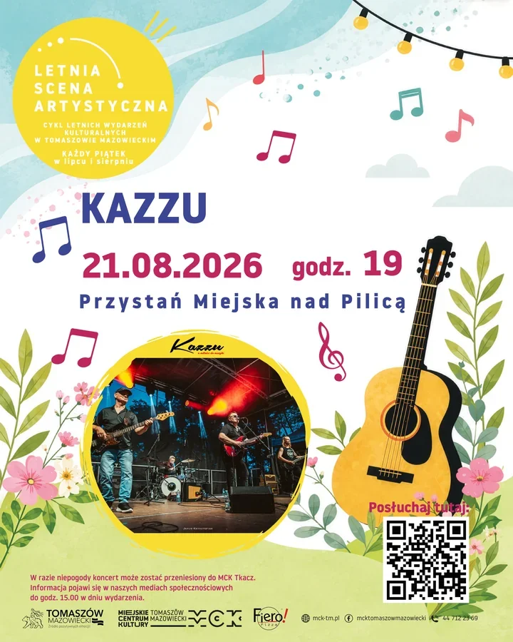 Nad Pilicą zabrzmi melodyjny rock. KAZZU zagra w Tomaszowie Mazowieckim