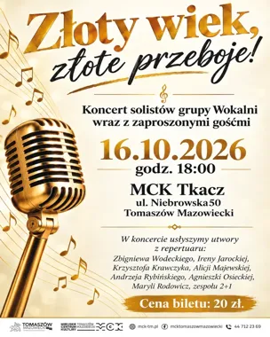 W Tomaszowie zabrzmią złote przeboje. Wokalni sięgają po wspomnienia