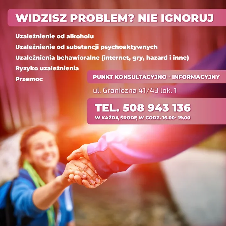 Bezpłatna pomoc dla osób z uzależnieniem i przemocą działa co środę na Granicznej