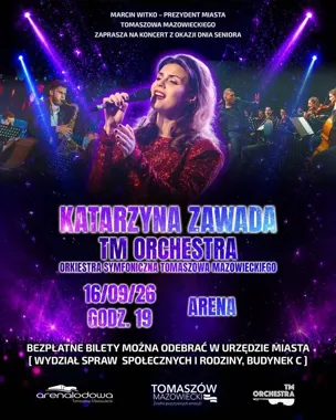 Bezpłatny koncert dla seniorów w Arenie Lodowej. Wystąpi Katarzyna Zawada