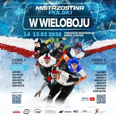 Najlepsi łyżwiarze zmierzą się w Arenie Lodowej podczas Mistrzostw Polski w Wieloboju