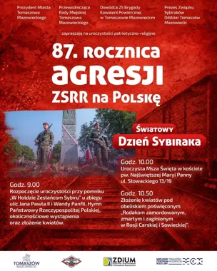 Tomaszów Mazowiecki uczci ofiary agresji ZSRR i zesłań Sybiru