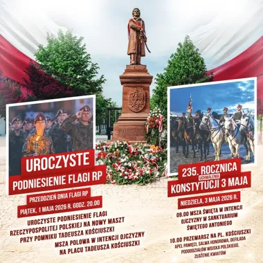 Majówka w Tomaszowie z flagą, apelem i retro klimatem