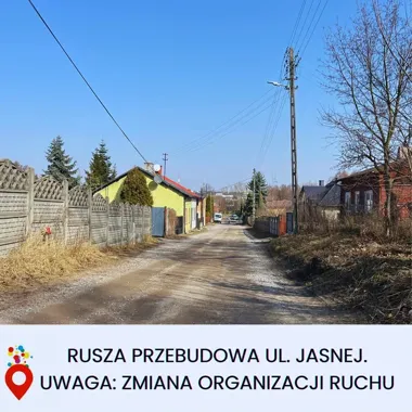 Ulica Jasna pójdzie do przebudowy. Przez pięć miesięcy bez ruchu ogólnego