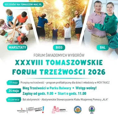 Tomaszowskie Forum Trzeźwości wraca z biegiem i balem abstynenckim