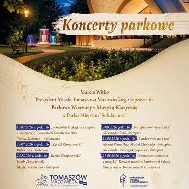 Parkowa muszla wypełni się muzyką. Chopin, fortepian i francuskie dialogi