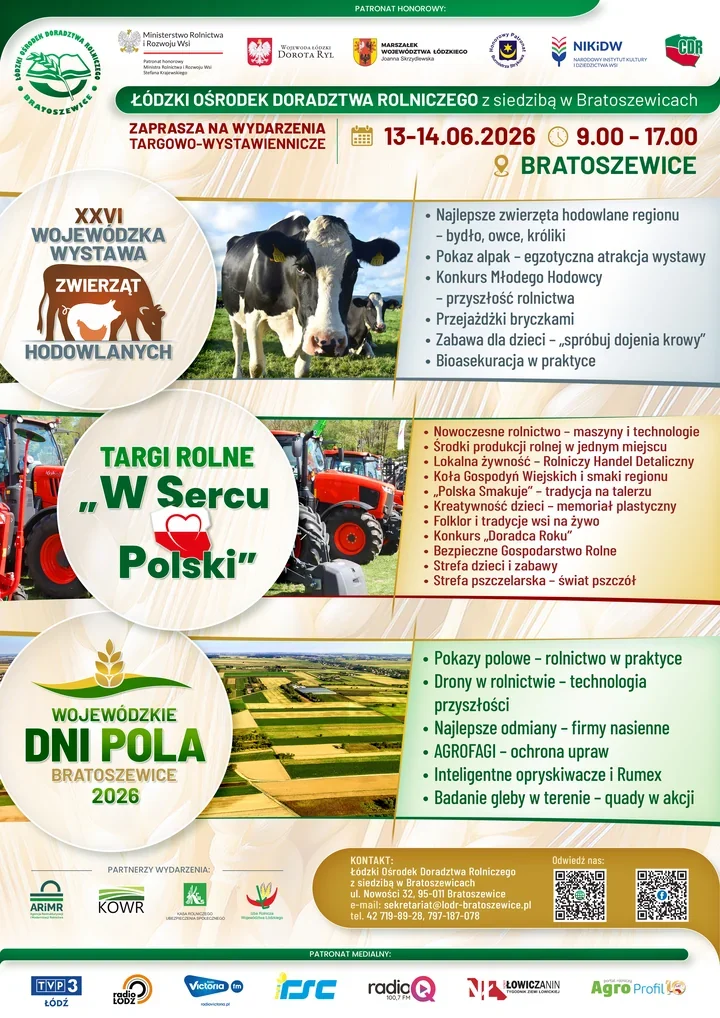 Hodowla, maszyny i pola w jednym miejscu. W Bratoszewicach ruszą targi