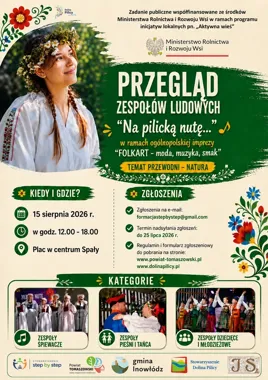 W Spale zabrzmi folklor. Trwa nabór do przeglądu zespołów ludowych